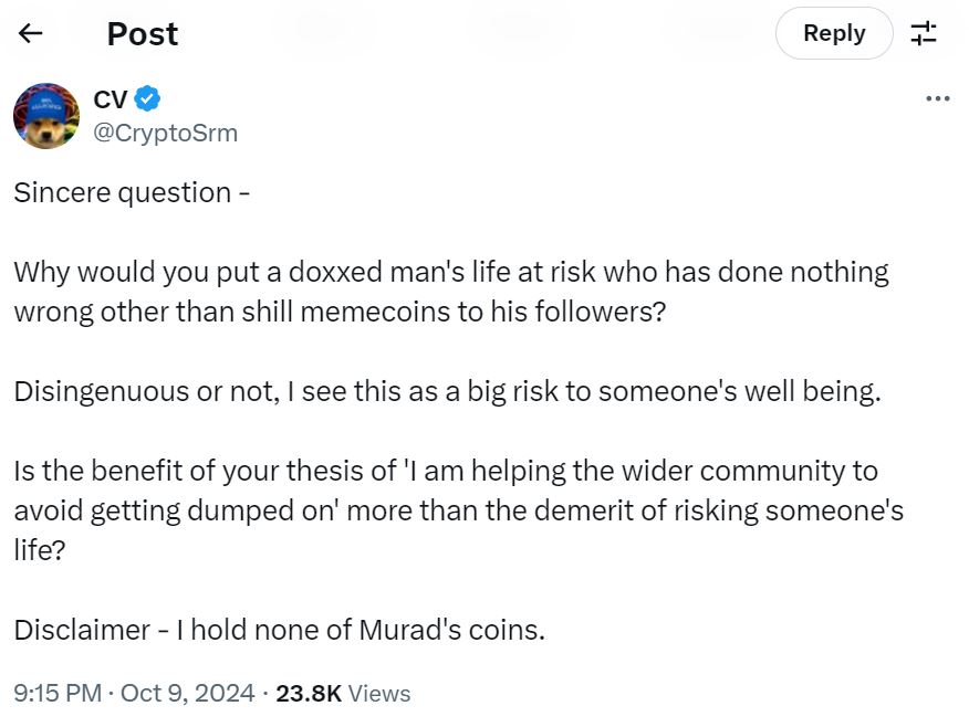 ZachXBT, Murad Mahmudov'un 24 Milyon Dolarlık Memecoin Cüzdanını Ortaya Çıkardı
