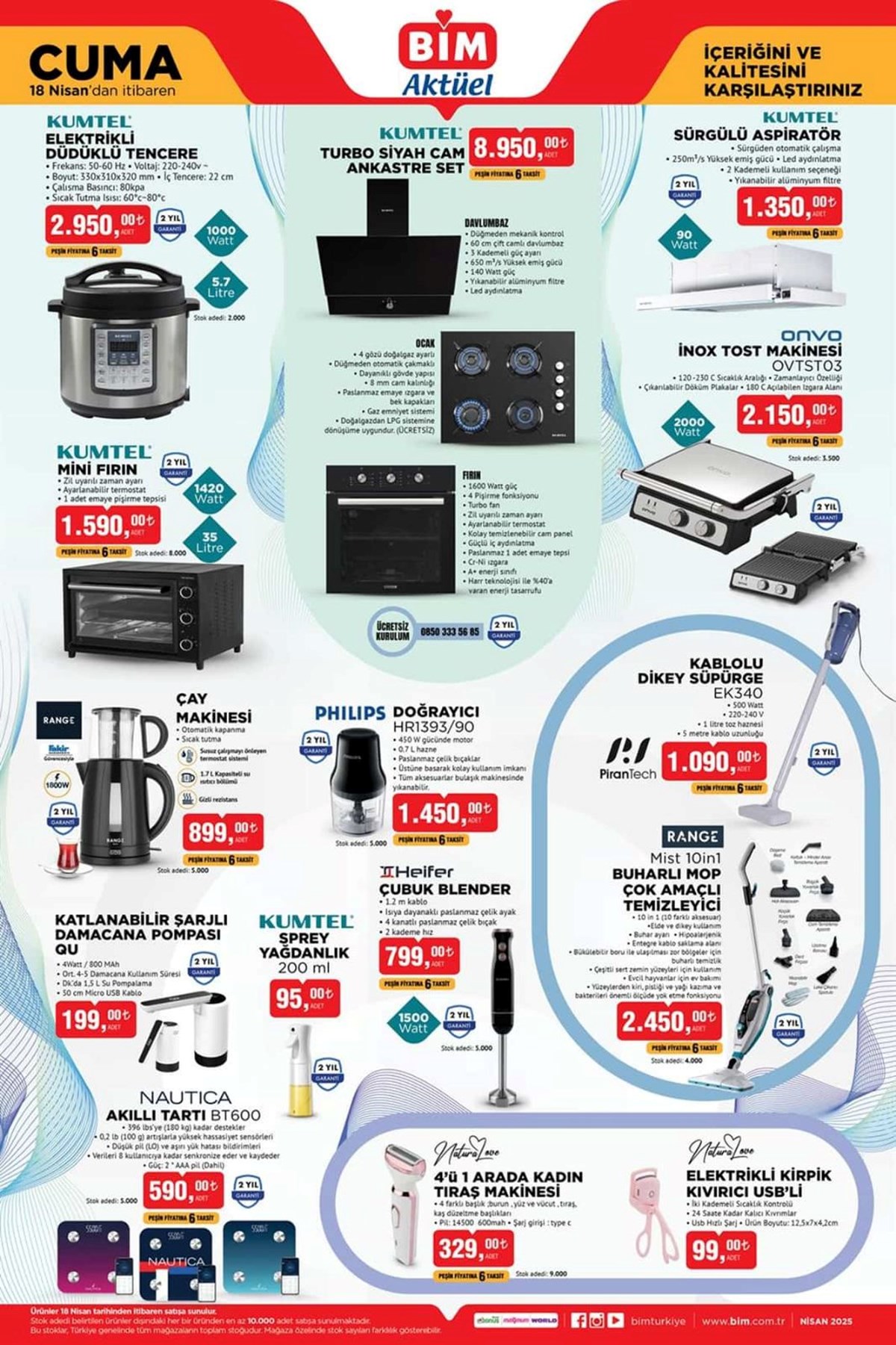 BİM 19 Nisan Aktüel Kataloğu yayımlandı: BİM markete cuma günü klima, elektronik mutfak ürünleri dolap ve ayakkabılık geliyor - görsel 2