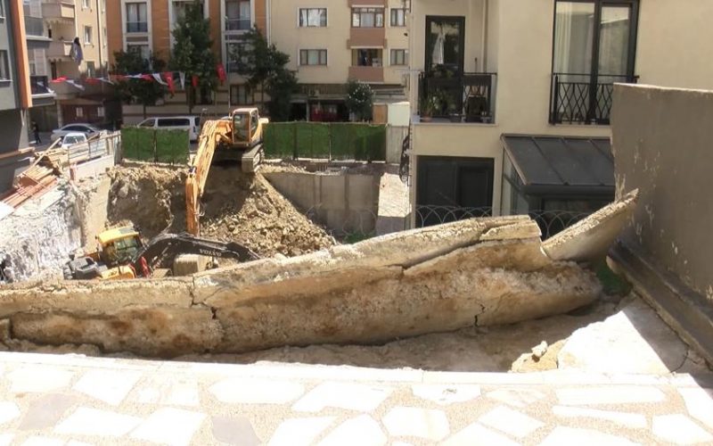 Kağıthane'de korku dolu anlar. Mutfağı artık balkon oldu